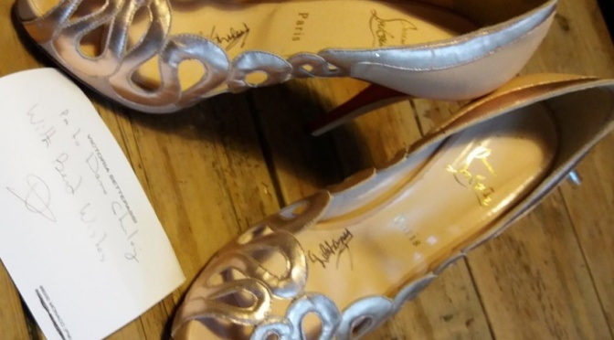 Dame Shirley has donated a signed pair of high heels to Cornwall Pride
